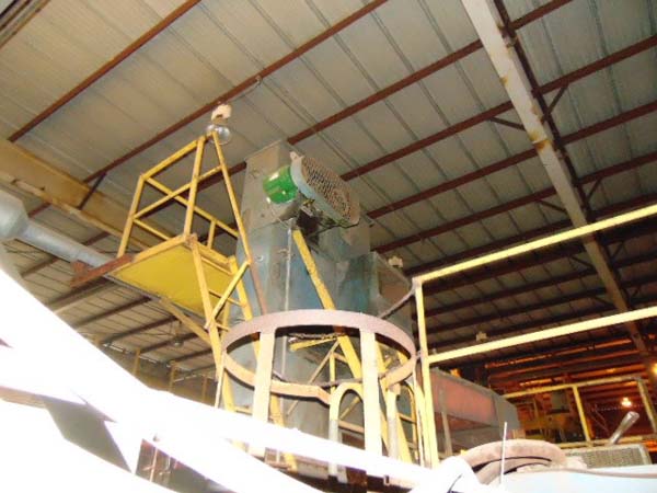 Pass Thru, PANGBORN Pipe & Structural Blast Cleaning Line, 2 Direct Drive Wheels