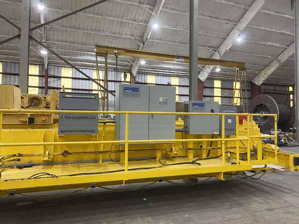 20 Ton LANDEL Overhead Bridge Crane, 68' Span, 80' Lift, Pendant Control