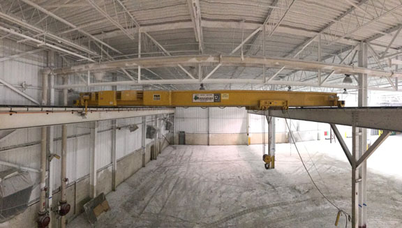 12.5 Ton SHANNAHAN Underslung Overhead Bridge Crane, 36'9 Span, 18' Lift
