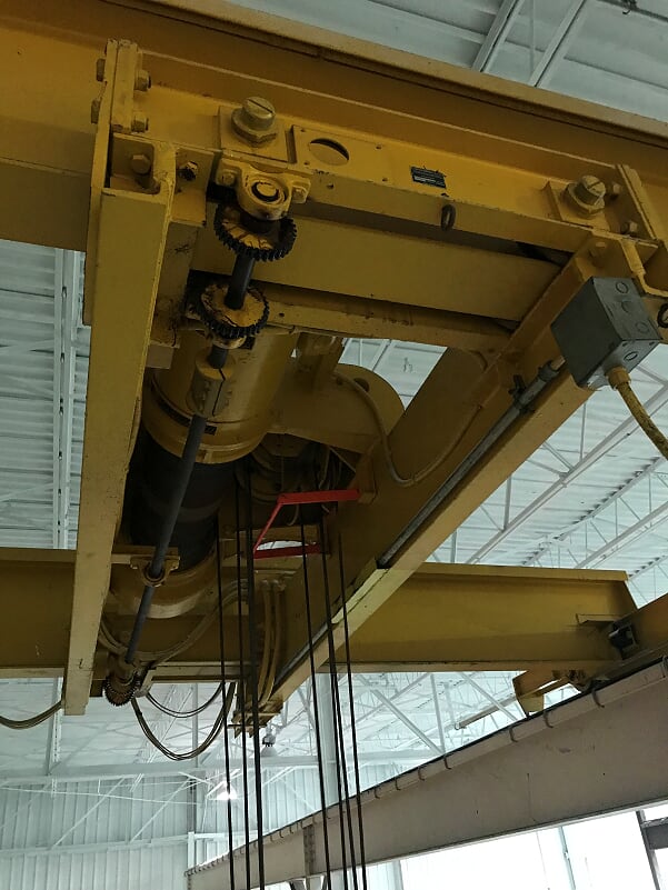 12.5 Ton SHANNAHAN Underslung Overhead Bridge Crane, 36'9 Span, 18' Lift