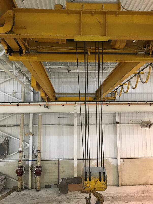 12.5 Ton SHANNAHAN Underslung Overhead Bridge Crane, 36'9 Span, 18' Lift