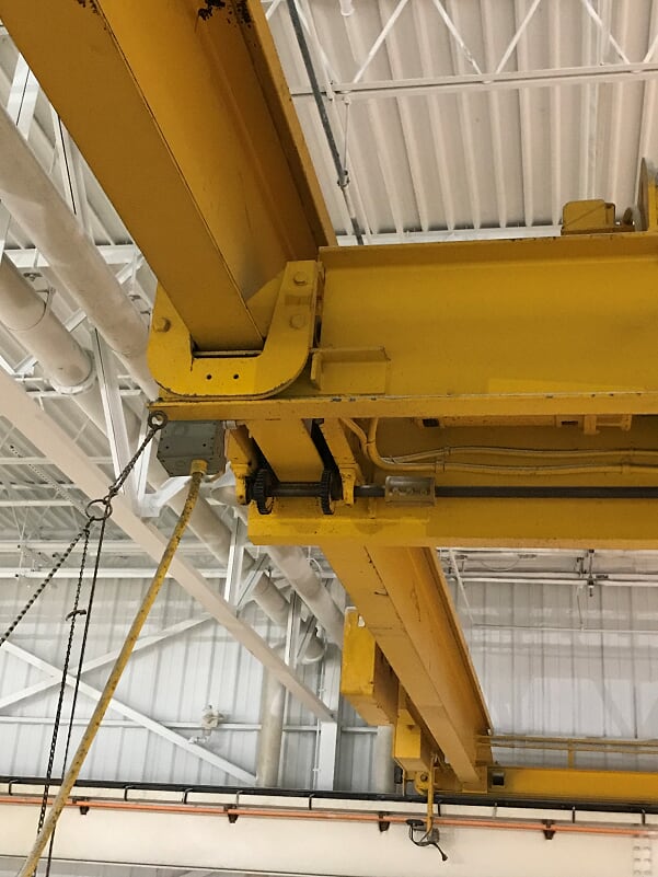 12.5 Ton SHANNAHAN Underslung Overhead Bridge Crane, 36'9 Span, 18' Lift