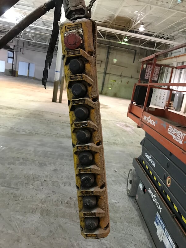 12.5 Ton SHANNAHAN Underslung Overhead Bridge Crane, 36'9 Span, 18' Lift