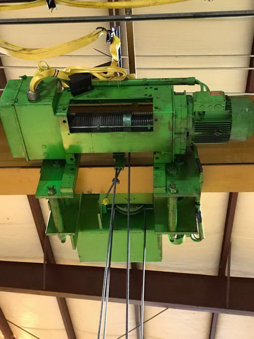 10 Ton RMT Crane, 45' Span, 12' Under Hook, 147' Runway, Pendant/Remote Control