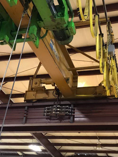 10 Ton RMT Crane, 45' Span, 12' Under Hook, 147' Runway, Pendant/Remote Control