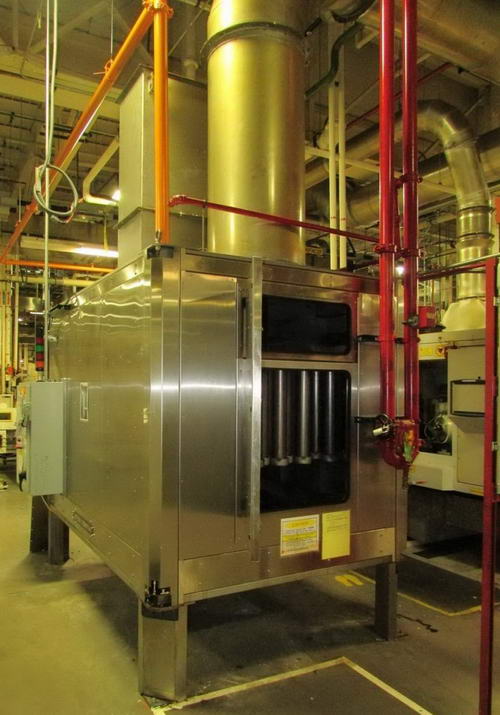 12,000 CFM HELICAL DYNAMICS Oil / Mist Collector, Stainless Steel, 40 HP