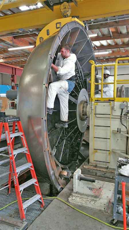 MJC ENGINEERING CNC Dome Spin Forming Machine, 250 Blank Piece, 100 HP, 2014