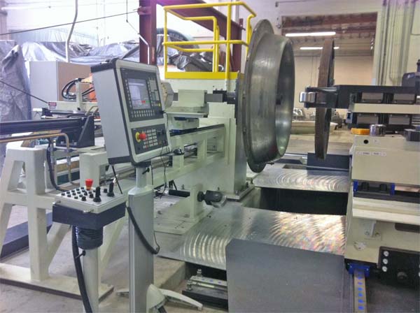 MJC ENGINEERING CNC Dome Spin Forming Machine, 250 Blank Piece, 100 HP, 2014