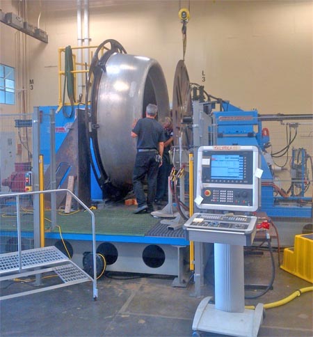 DENN CNC Spin Forming Machine, 157.48 Cap, Siemens 840D CNC, 134 HP, 2014