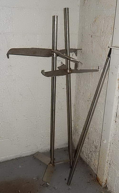 FUSION Stainless Steel Mixer, Rolling Stand, 65 Motorized Impeller Lift, 3 HP