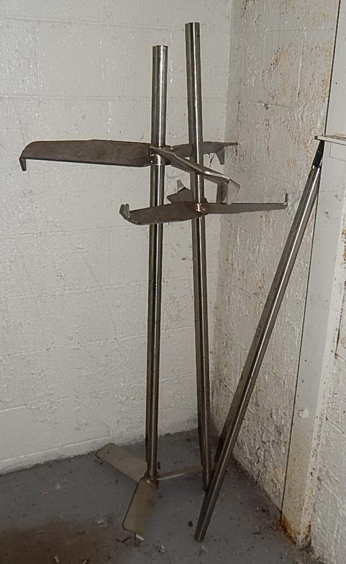 FUSION Stainless Steel Mixer, Rolling Stand, 65 Motorized Impeller Lift, 3 HP