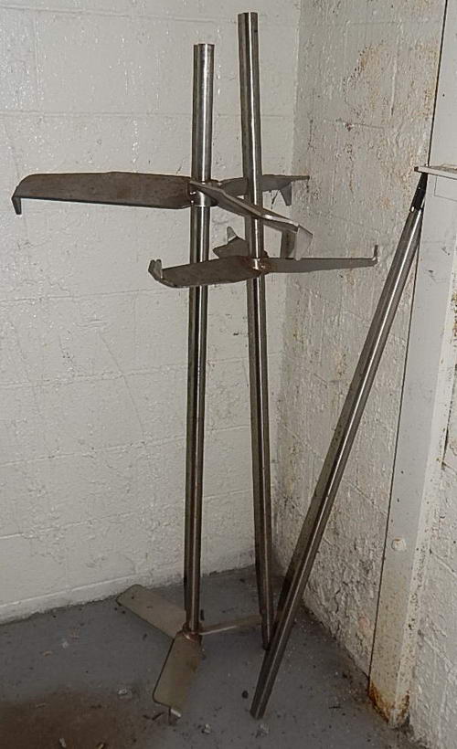 FUSION Stainless Steel Mixer, Rolling Stand, 65 Motorized Impeller Lift, 3 HP