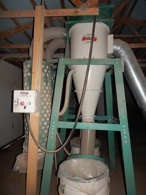 SCHUTTE BUFFALO Hammer Mill With Grizzly Cyclone Separator, (2) Barrels, 20 HP