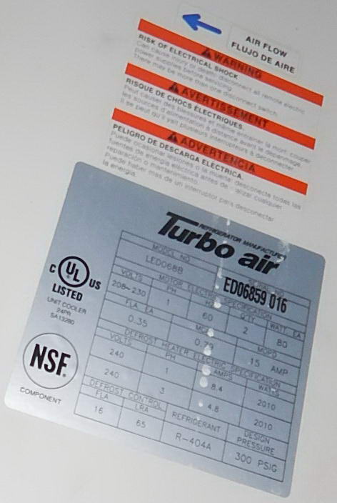 96 x 120 x 96 High CARROLL COOLERS Quick Ship Freezer, 34 x 76-1/4 Opening