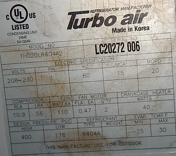 96 x 120 x 96 High CARROLL COOLERS Quick Ship Freezer, 34 x 76-1/4 Opening