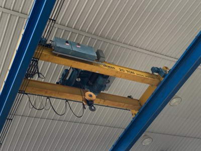 20 Ton DEMAG Overhead Crane, 20' Span, 20' Lift, Remote Control, 2007