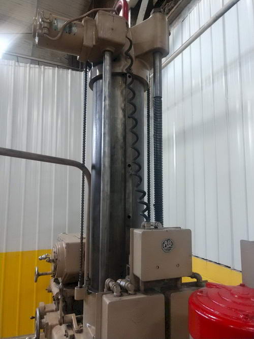 5' x 14 KAUKAUNA Drilling & Tapping Machine, 12 Spdl, Universal Head, 7.5 HP