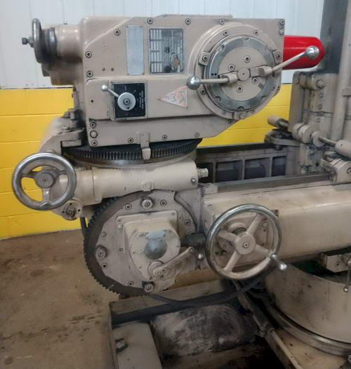 5' x 14 KAUKAUNA Drilling & Tapping Machine, 12 Spdl, Universal Head, 7.5 HP