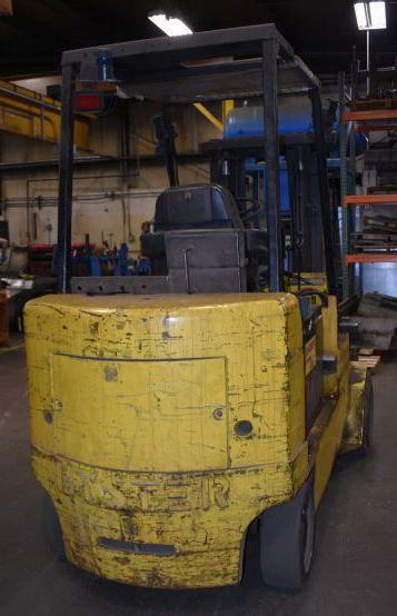 10,000 Lb HYSTER Electric Forklift, 162 Lift, Solid Tires, Side Shift