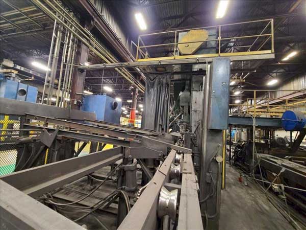 WHEELABRATOR BAR & TUBE SHOT BLAST MACHINE