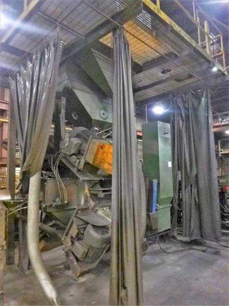 WHEELABRATOR BAR & TUBE SHOT BLAST MACHINE