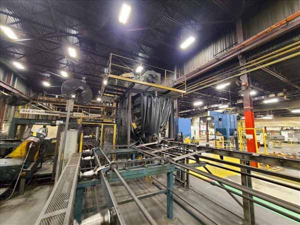 WHEELABRATOR BAR & TUBE SHOT BLAST MACHINE