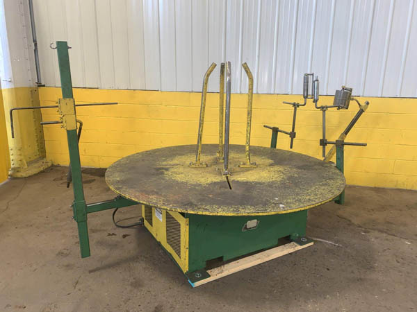 7000 Lb. ACCRA MODEL D-60F PALLET TYPE HORIZONTAL MOTORIZED UNCOILER, 1996,