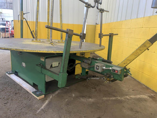 7000 Lb. ACCRA MODEL D-60F PALLET TYPE HORIZONTAL MOTORIZED UNCOILER, 1996,