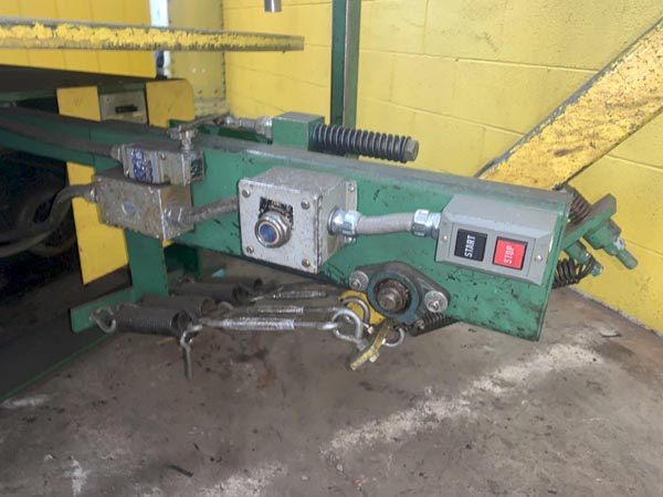 7000 Lb. ACCRA MODEL D-60F PALLET TYPE HORIZONTAL MOTORIZED UNCOILER, 1996,