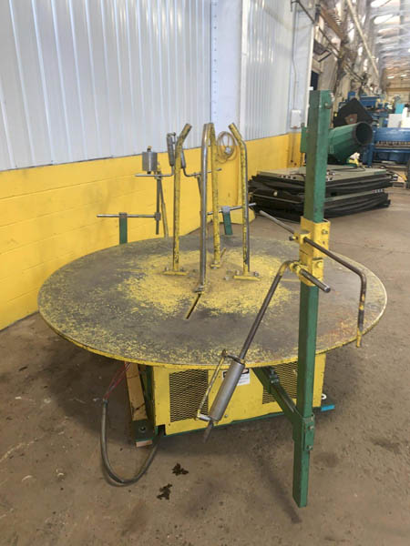 7000 Lb. ACCRA MODEL D-60F PALLET TYPE HORIZONTAL MOTORIZED UNCOILER, 1996,