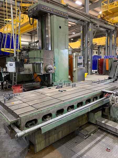 LUCAS TABLE TYPE HORIZONTAL BORING MILL