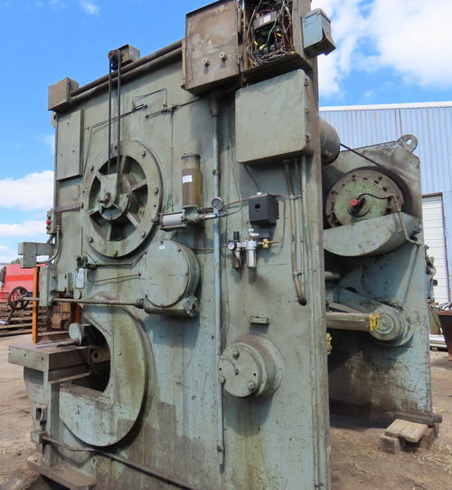 1 x 8' STEELWELD Power Squaring Shear, 25 Throat, Adjustable Blade Clearance