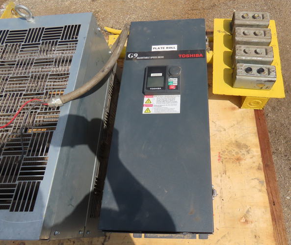 12' x 1-1/8 BERTSCH Initial Plate Bending Roll, 18-1/2 Roll, Drop End, 50 HP