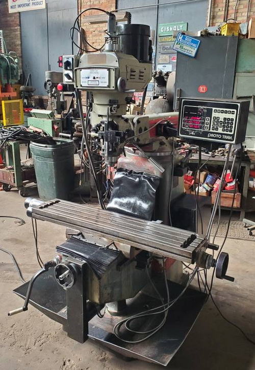 837 MICROCUT Mill, 10 x 48 Table, Proto Trak Control, 3 HP