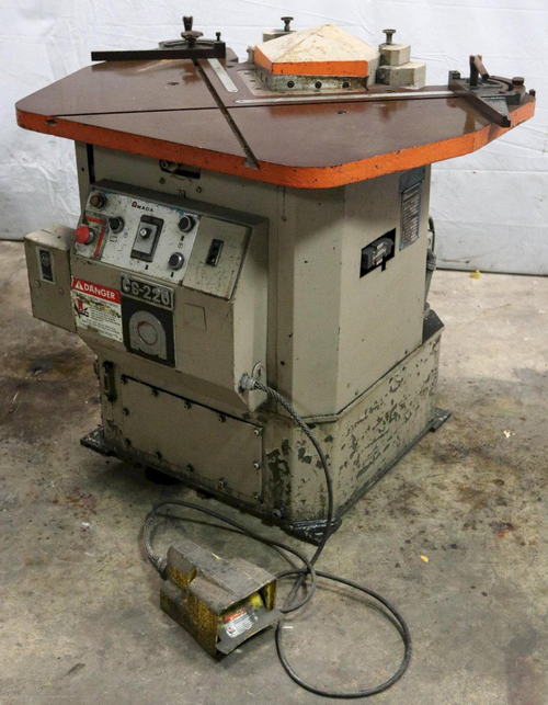 1/8 x 8-5/8 x 8-5/8 AMADA Notcher, 10 Ton, 36-1/2 Table Height, 3 HP