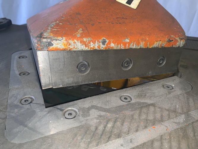 3/16 x 9 x 9 COMACA Punch & Corner Notcher, 2 Miter Gauges