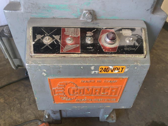 3/16 x 9 x 9 COMACA Punch & Corner Notcher, 2 Miter Gauges