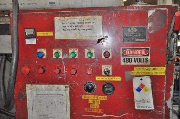 13 W x 10 H GERREF 2 Stage Parts Washer, Electric Heat, Exhaust/Mist Hood