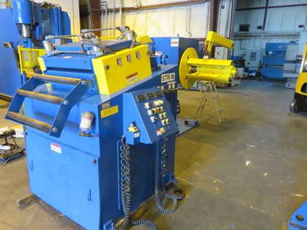 6000 Lb COE MODEL CIR-DE-6024 D.E. UNCOILER W/COE MODEL CPPS-225-24 STRAIGHTENER