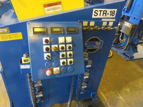 6000 Lb COE MODEL CIR-DE-6024 D.E. UNCOILER W/COE MODEL CPPS-225-24 STRAIGHTENER