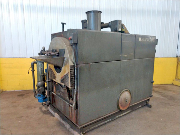 23.5 Dia HURRICANE 2-Stage Rotary Drum Parts Washer, Heated Wash/Blow-Off