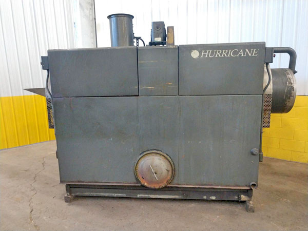 23.5 Dia HURRICANE 2-Stage Rotary Drum Parts Washer, Heated Wash/Blow-Off