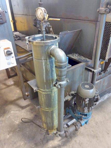 23.5 Dia HURRICANE 2-Stage Rotary Drum Parts Washer, Heated Wash/Blow-Off