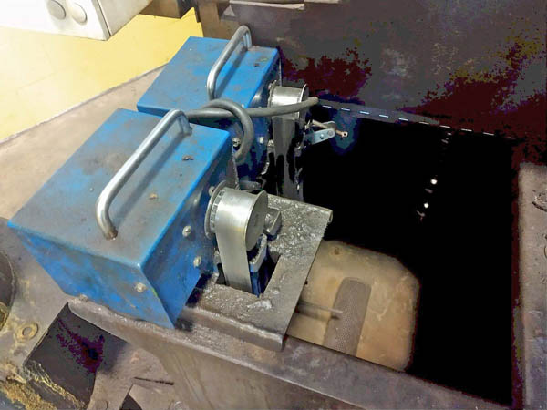 23.5 Dia HURRICANE 2-Stage Rotary Drum Parts Washer, Heated Wash/Blow-Off