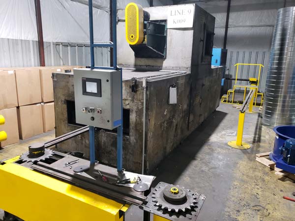 72 W. x 120 H. x 216 L. GEORGE KOCH & SONS CHAIN ON EDGE PAINT BAKE OVEN,