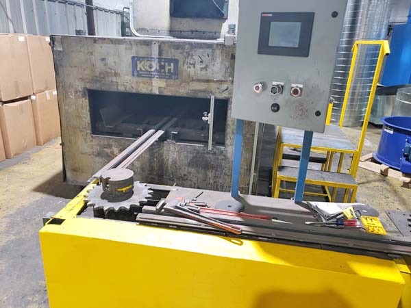 72 W. x 120 H. x 216 L. GEORGE KOCH & SONS CHAIN ON EDGE PAINT BAKE OVEN,