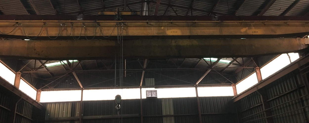 10 Ton ABELL HOWE Bridge Crane, 65'2-1/2 Span, 28'2 Lift, Pendant Control