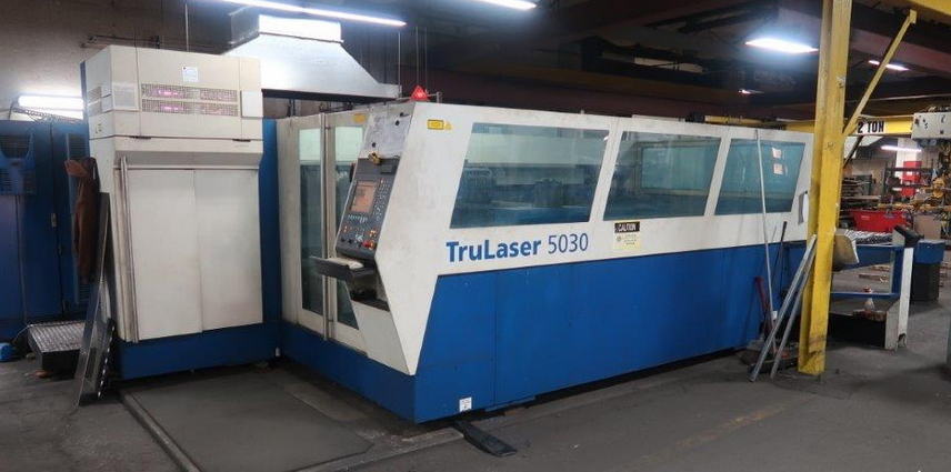5000 Watt TRUMPF Laser, 120 x 60 Table, .75 Steel/.50 Stainlesss/.50 Alum