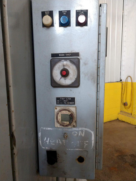 60 Dia x 60 H BETTER ENGINEERING Rotary Table Parts Washer, 2,500 Lbs, 15 HP