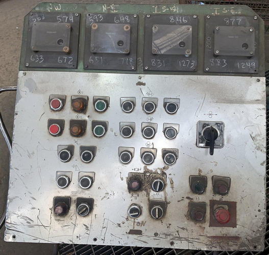 12' x 1-1/2 HAUSLER Plate Bending Roll, 4-Roll, Air Drop End, 150 HP